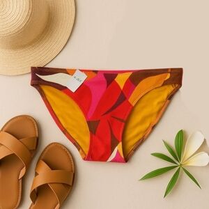 Aerie Pique Bikini Bottom XS NWT • Bold Abstract Print | Poolside‎ Energy